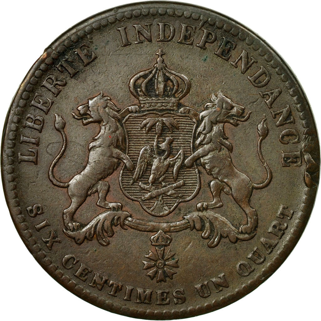 Coin, Haiti, 6-1/4 Centimes, 1850, VF(20-25), Copper, KM:38