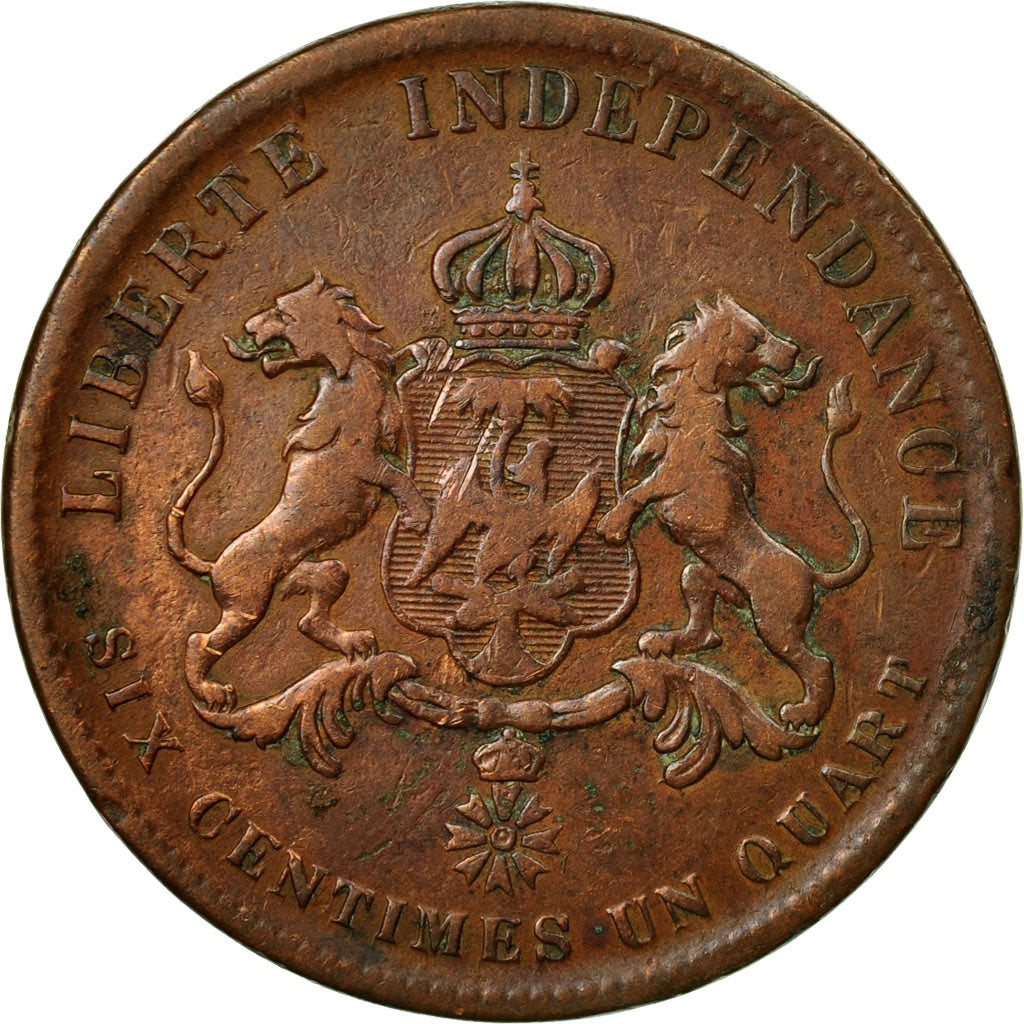 Coin, Haiti, 6-1/4 Centimes, 1850, VF(30-35), Copper, KM:38