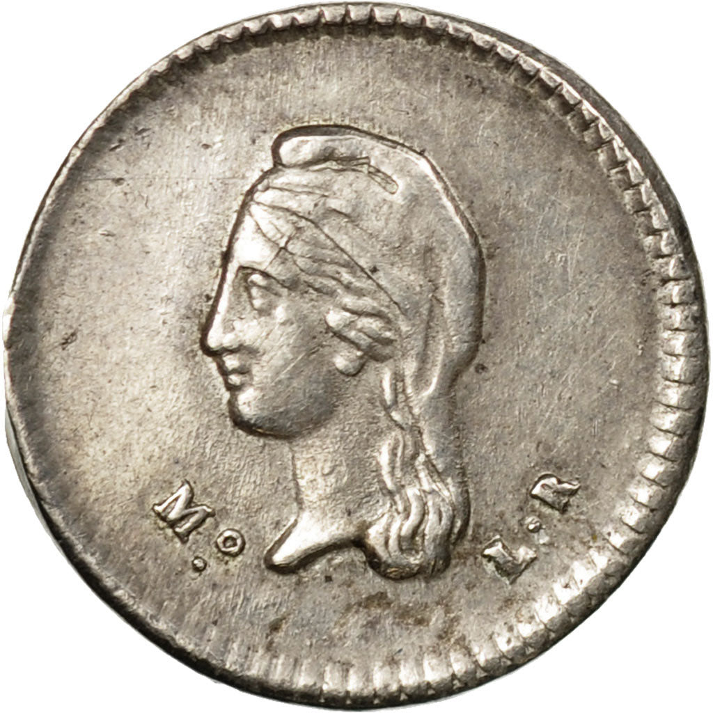 Coin, Mexico, 1/4 Real, Un Quarto/Una Quartilla, 1843, Mexico City, EF(40-45)