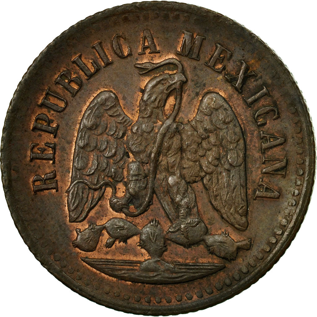 Coin, Mexico, Centavo, 1897, Mexico City, AU(50-53), Copper, KM:391.6