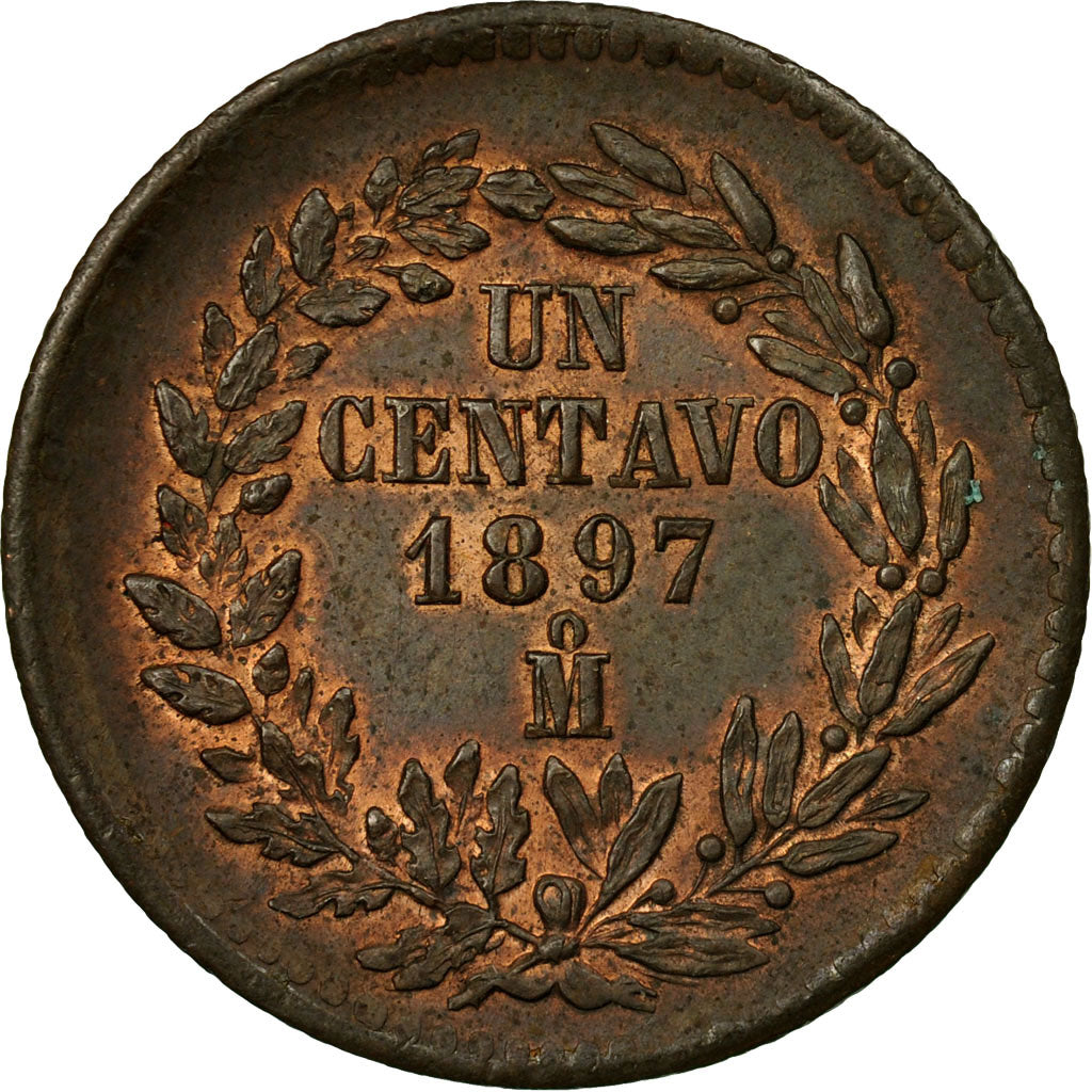Coin, Mexico, Centavo, 1897, Mexico City, AU(50-53), Copper, KM:391.6