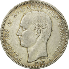 Coin, Greece, George I, 5 Drachmai, 1876, Paris, EF(40-45), Silver, KM:46