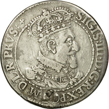 Coin, DANZIG, Ort, 1/4 Thaler - 10 Groszy, 1617, VF(30-35), Silver, KM:14