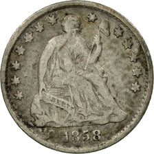 Munten, Verenigde Staten, Seated Liberty Half Dime, Half Dime, 1858, U.S. Mint