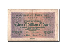 Banknote, Germany, Rheinprovinz, 1 Million Mark, Landesbank, 1923, 3.8.1923