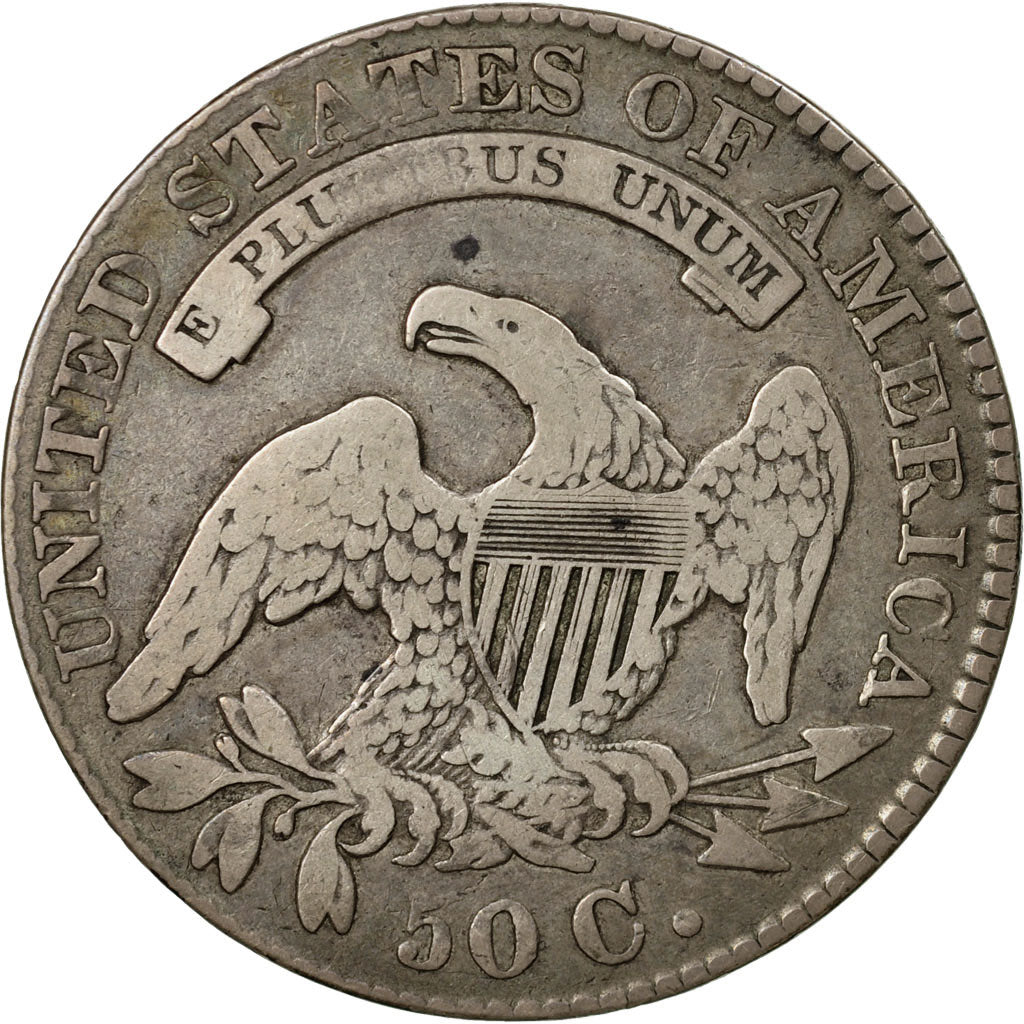 Coin, United States, Capped Bust, Half Dollar, 1830, U.S. Mint, Philadelphia