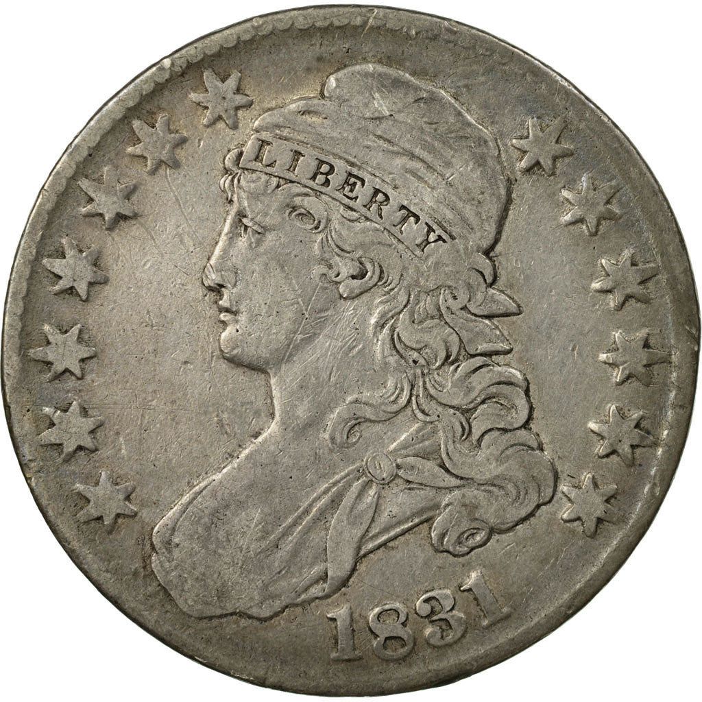 Moneda, Estados Unidos, Capped Bust, Half Dollar, 1831, U.S. Mint, Philadelphia