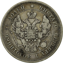 Monnaie, Russie, Nicholas I, 25 Kopeks, 1847, St. Petersburg, TTB, Argent
