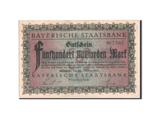 Deutschland, Munich, Bayerische Staatsbank, 500 Milliarden Mark, 20.10.1923