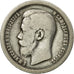 Coin, Russia, Nicholas II, 50 Kopeks, 1899, Paris, VF(20-25), Silver, KM:58.1