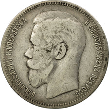 Coin, Russia, Nicholas II, Rouble, 1896, Paris, EF(40-45), Silver, KM:59.2