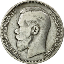 Coin, Russia, Nicholas II, Rouble, 1896, Paris, EF(40-45), Silver, KM:59.2