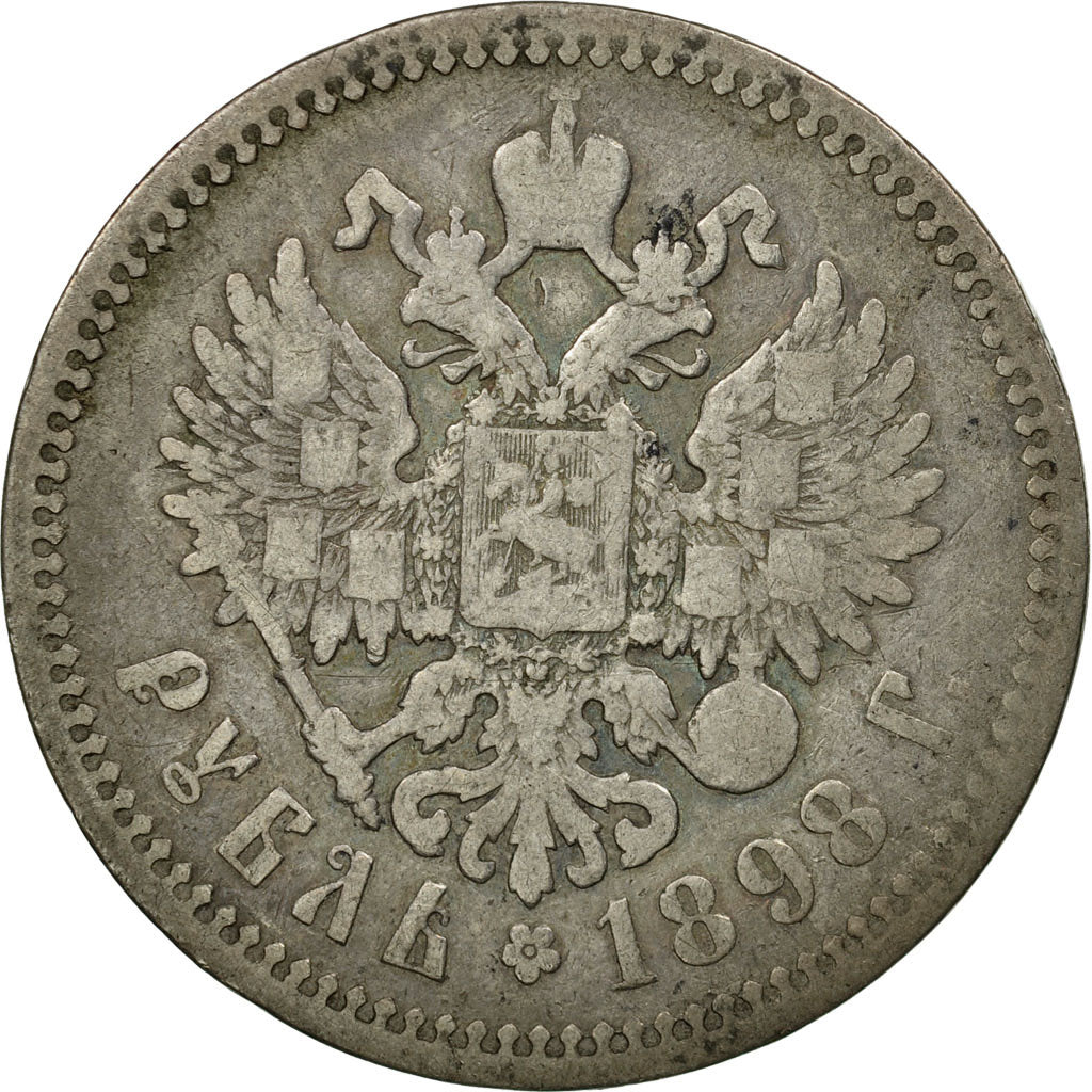 Münze, Russland, Nicholas II, Rouble, 1898, St. Petersburg, S, Silber, KM:59.3