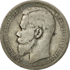 Coin, Russia, Nicholas II, Rouble, 1899, St. Petersburg, VF(30-35), Silver