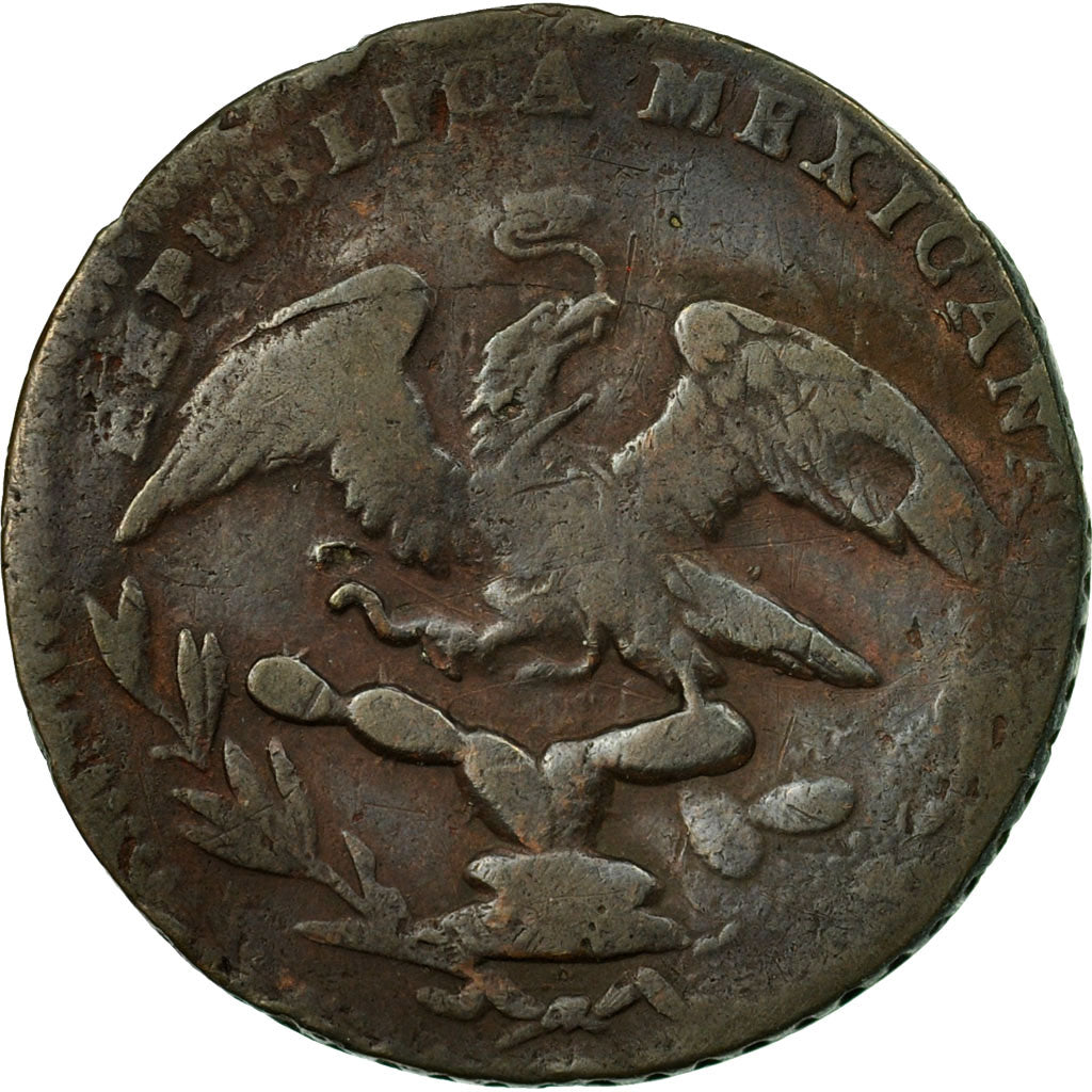 Coin, Mexico, 1/4 Real, Un Quarto/Una Quartilla, 1836, Mexico City, VF(20-25)