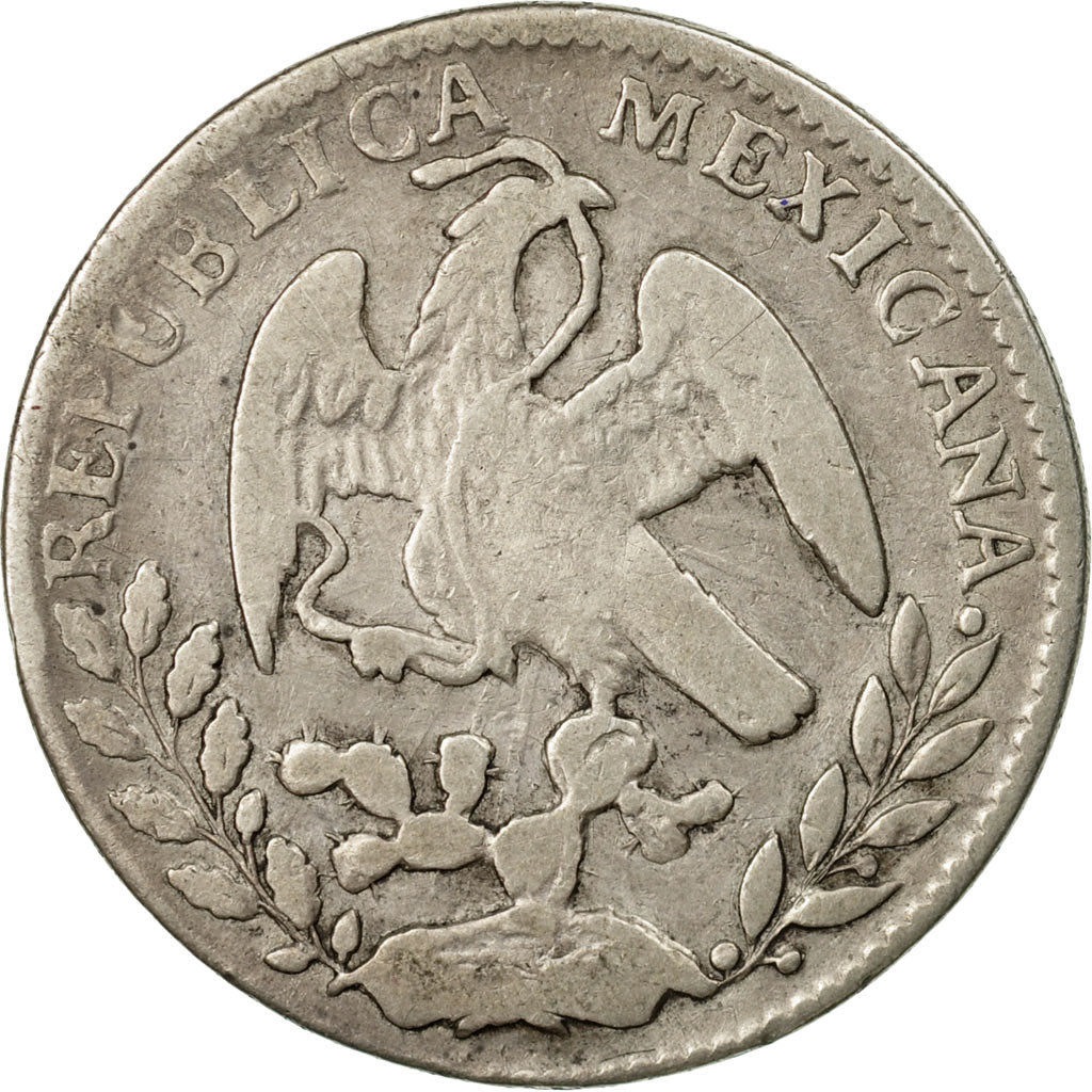 Coin, Mexico, 2 Reales, 1861, Guanajuato, VF(20-25), Silver, KM:374.8