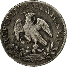 Coin, Mexico, 1/2 Réal, 1851, Mexico City, EF(40-45), Silver, KM:370.9