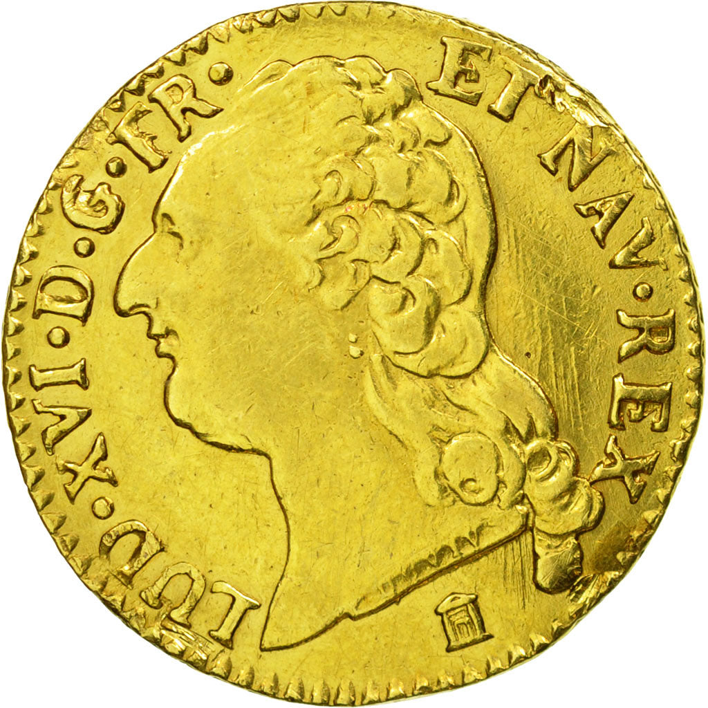 Moneta, Francia, Louis XVI, Louis d'or à la tête nue, Louis d'Or, 1786