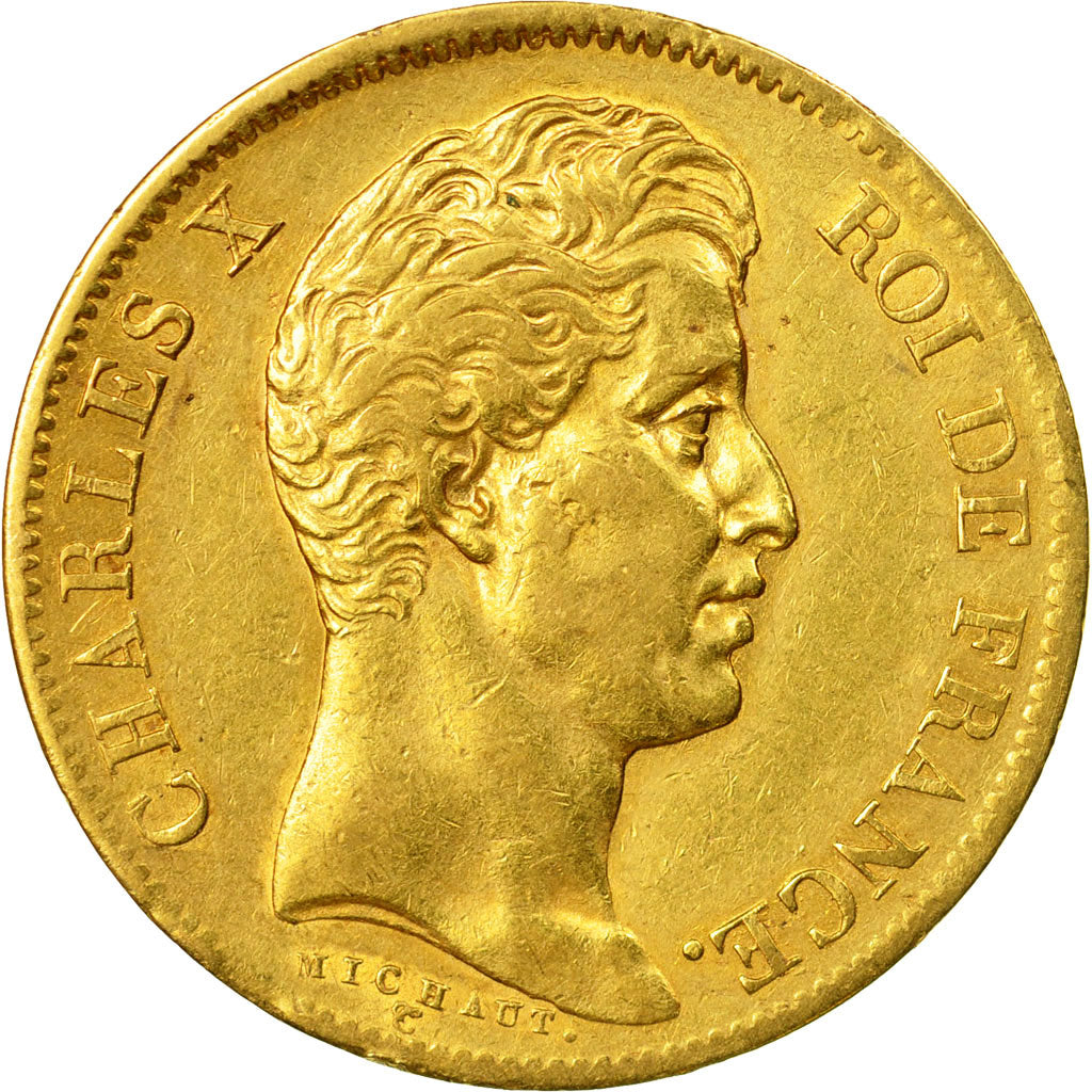 Munten, Frankrijk, Charles X, 40 Francs, 1830, Paris, ZF+, Goud, KM:721.1