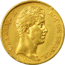 Munten, Frankrijk, Charles X, 40 Francs, 1830, Paris, ZF+, Goud, KM:721.1