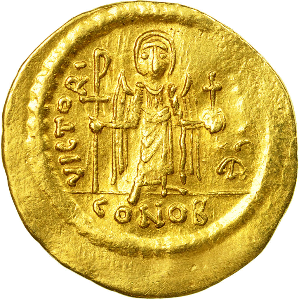 Coin, Maurice Tiberius, Solidus, Constantinople, AU(50-53), Gold, Sear:478