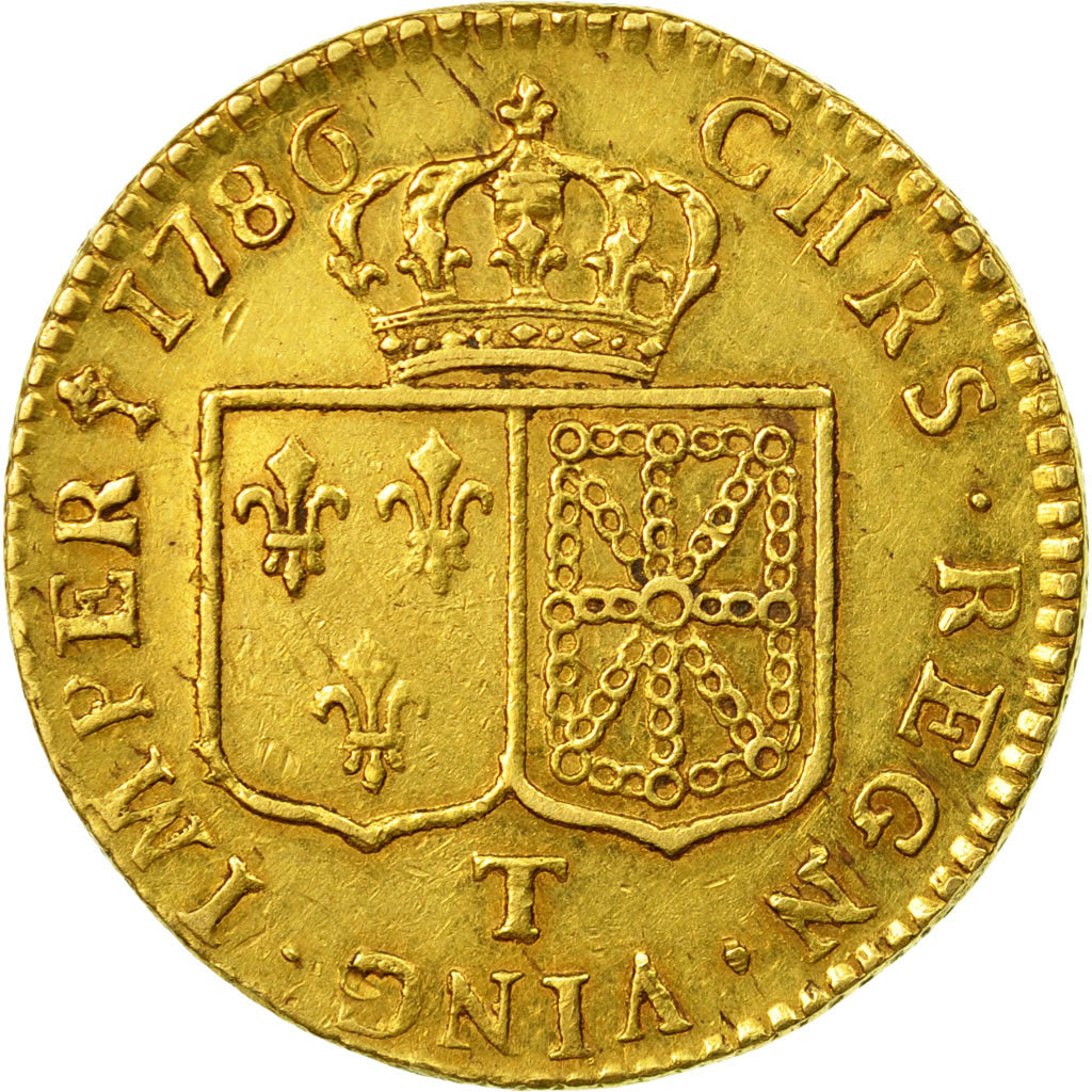 Monnaie, France, Louis XVI, Louis d'or à la tête nue, Louis d'Or, 1786