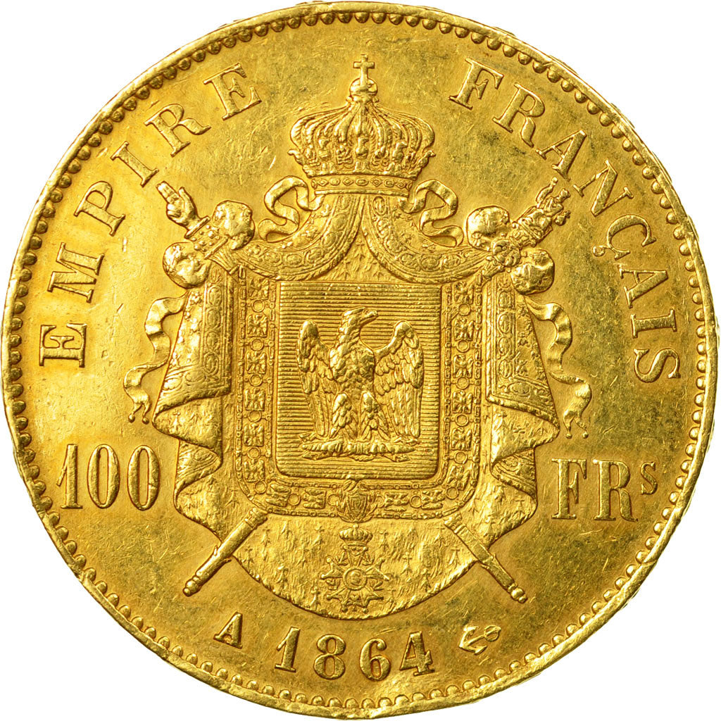 Münze, Frankreich, Napoleon III, Napoléon III, 100 Francs, 1864, Paris, VZ