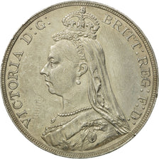 Monnaie, Grande-Bretagne, Victoria, Crown, 1888, Londres, TTB+, Argent, KM:765