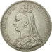 Coin, Great Britain, Victoria, Crown, 1889, London, VF(30-35), Silver, KM:765