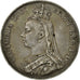 Coin, Great Britain, Victoria, Crown, 1889, London, EF(40-45), Silver, KM:765