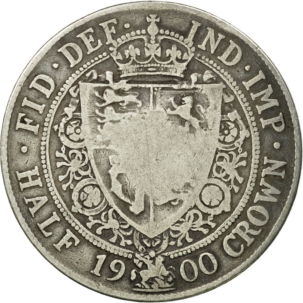 Coin, Great Britain, Victoria, 1/2 Crown, 1900, London, VF(20-25), Silver