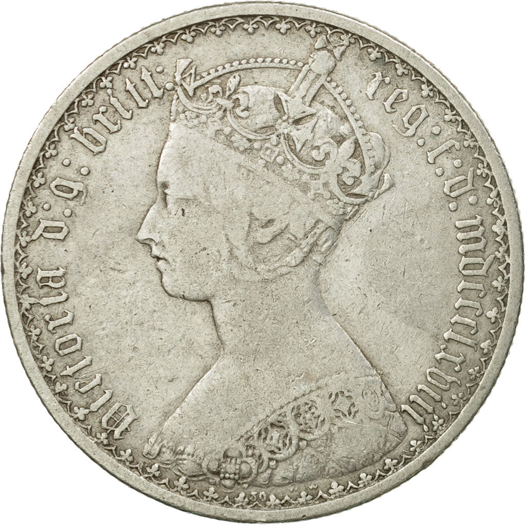 Coin, Great Britain, Victoria, Florin, Two Shillings, 1868, London, VF(20-25)