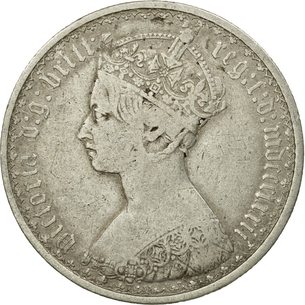 Coin, Great Britain, Victoria, Florin, Two Shillings, 1872, London, VF(20-25)