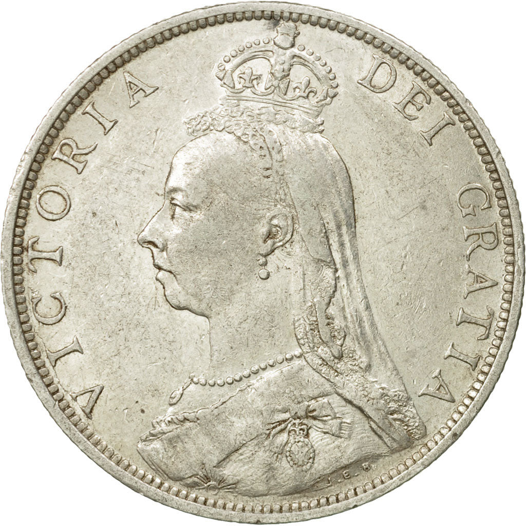 Coin, Great Britain, Victoria, Florin, Two Shillings, 1890, London, EF(40-45)