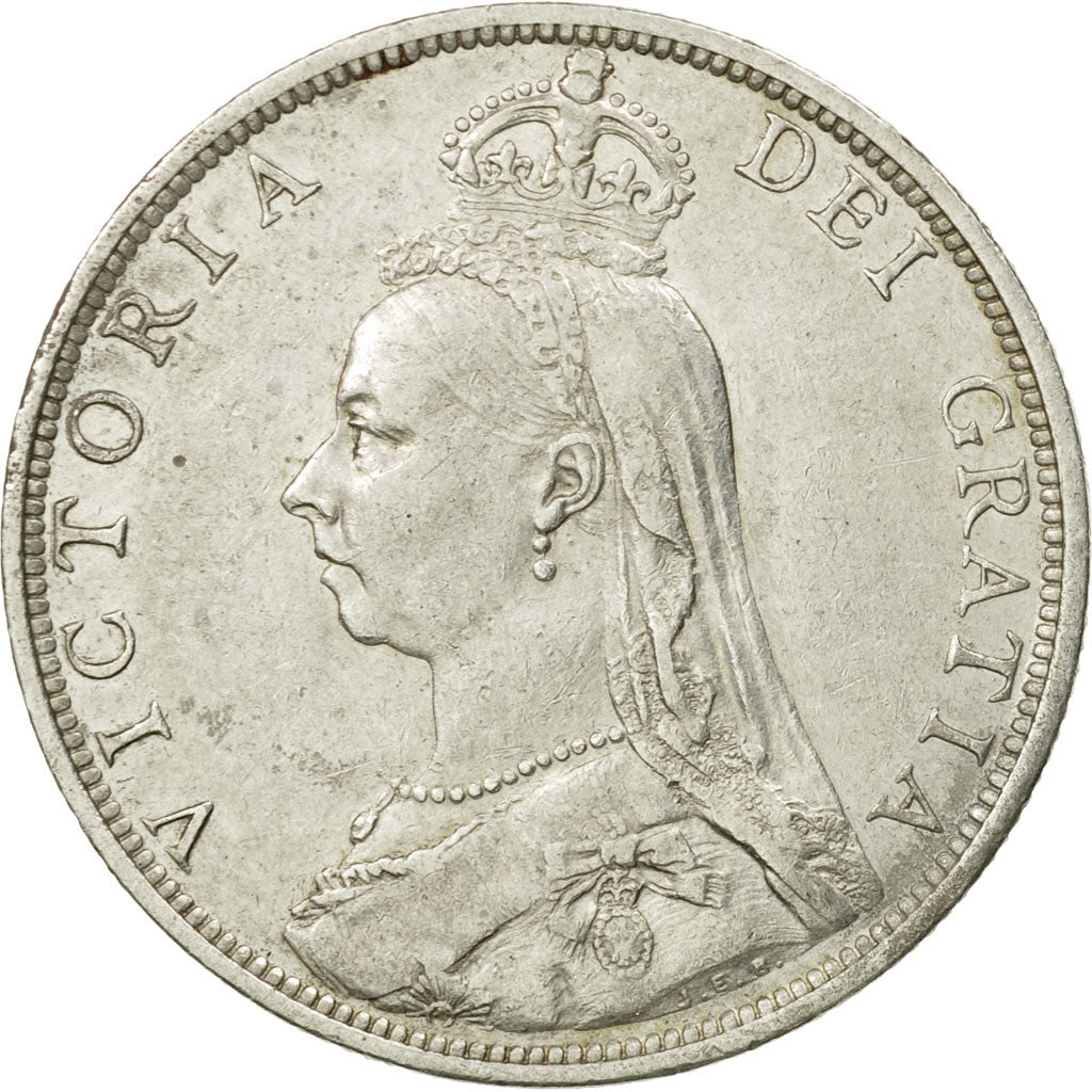 Coin, Great Britain, Victoria, Florin, Two Shillings, 1891, London, EF(40-45)