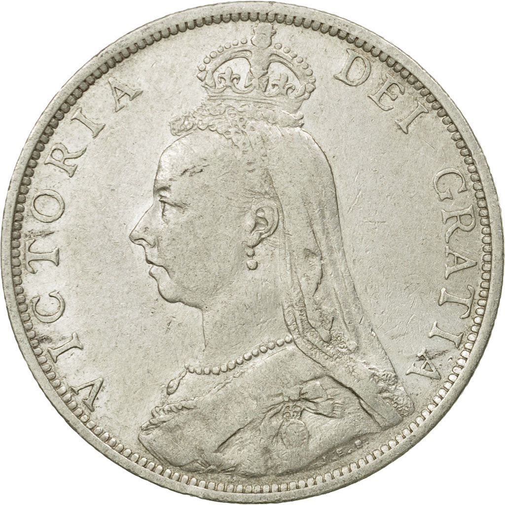 Coin, Great Britain, Victoria, Florin, Two Shillings, 1892, London, EF(40-45)