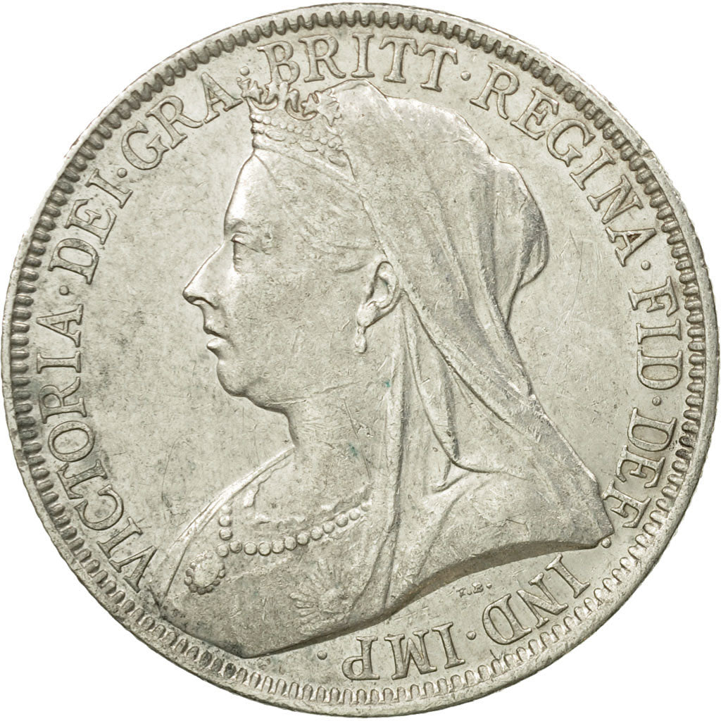 Coin, Great Britain, Victoria, Florin, Two Shillings, 1893, London, EF(40-45)