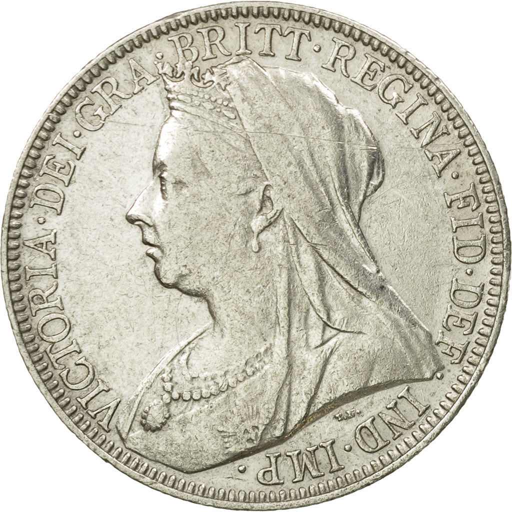Münze, Großbritannien, Victoria, Florin, Two Shillings, 1896, London, SS