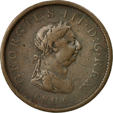 Coin, Great Britain, George III, Penny, 1806, VF(20-25), Copper, KM:663