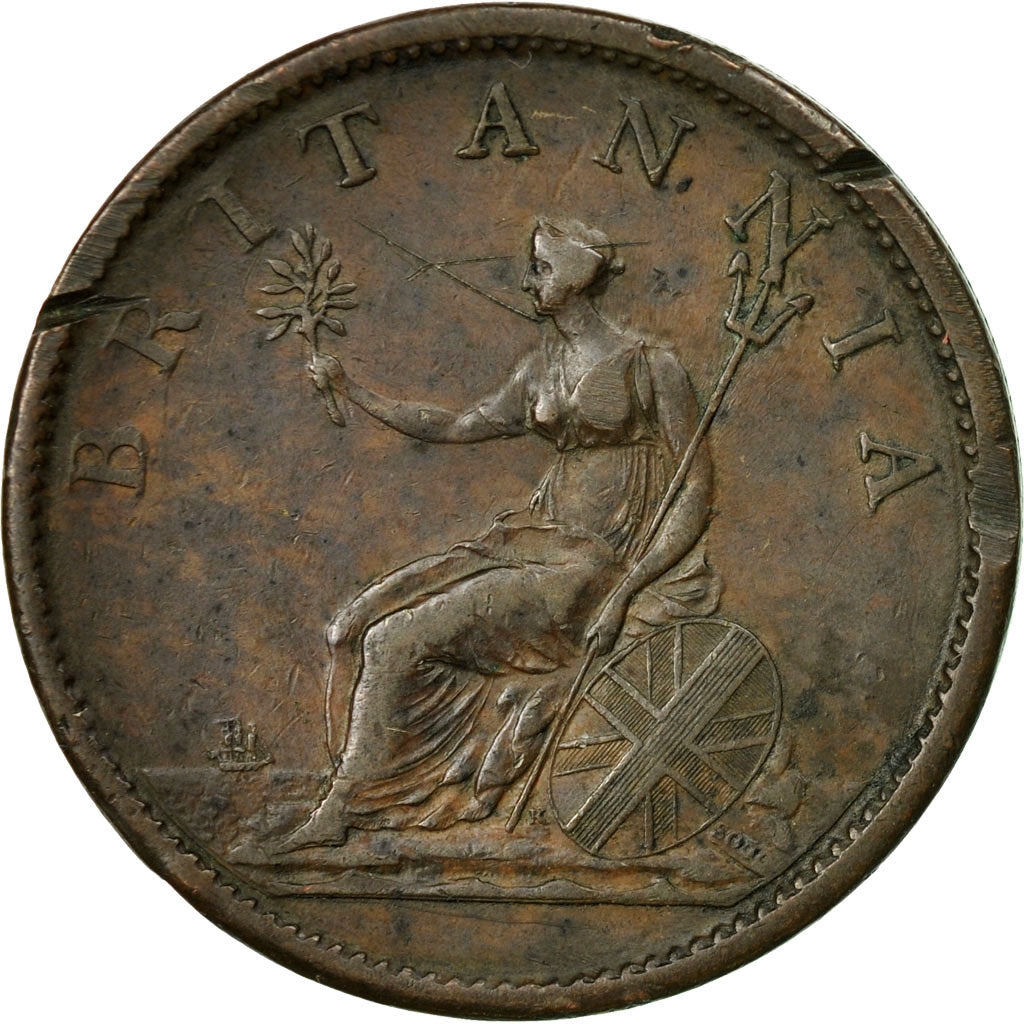 Coin, Great Britain, George III, Penny, 1806, VF(30-35), Copper, KM:663