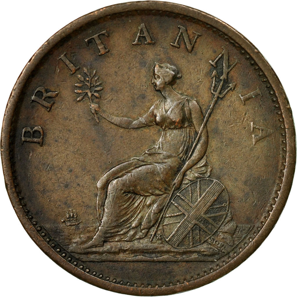 Coin, Great Britain, George III, Penny, 1806, EF(40-45), Copper, KM:663