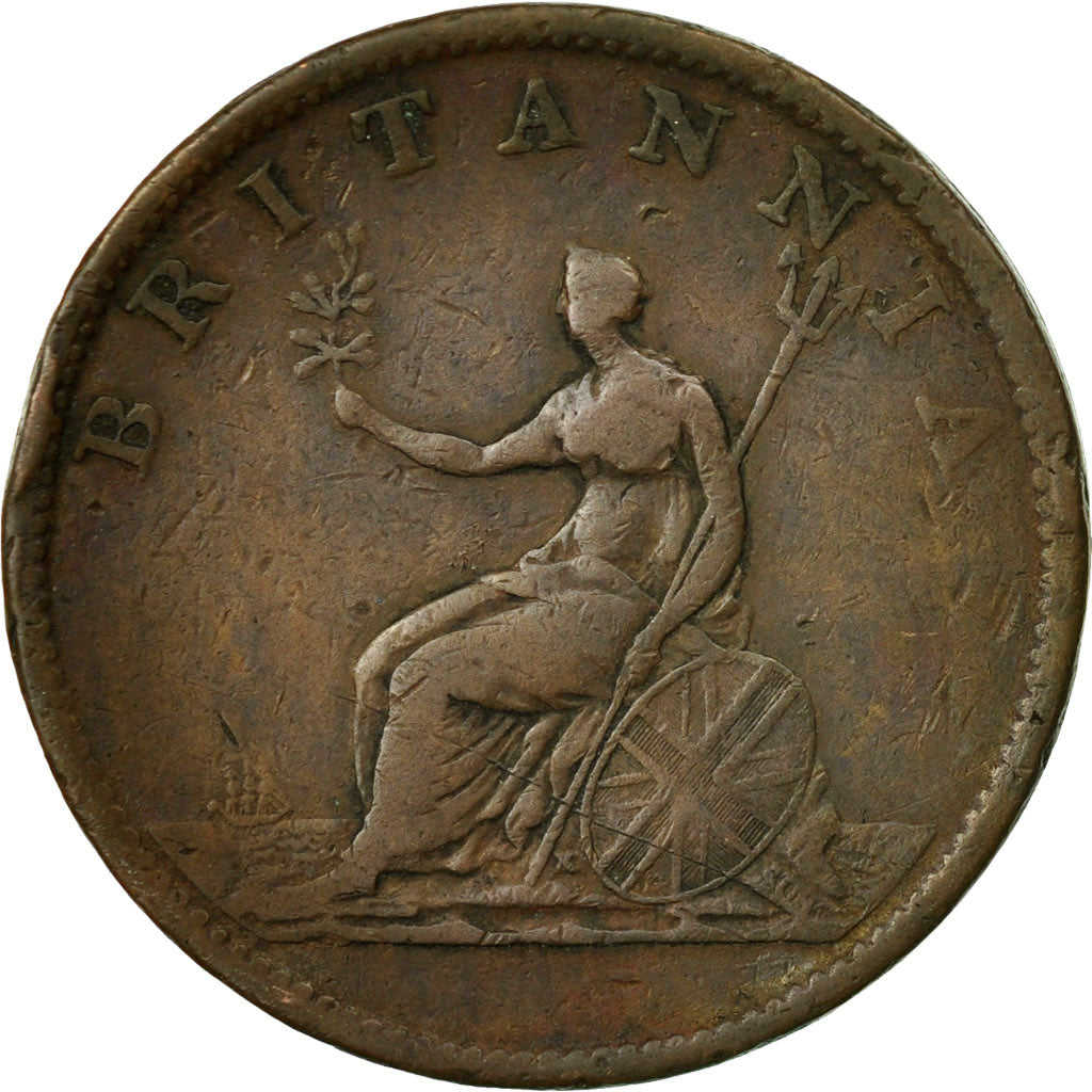Coin, Great Britain, George III, 1/2 Penny, 1806, VF(30-35), Copper, KM:662