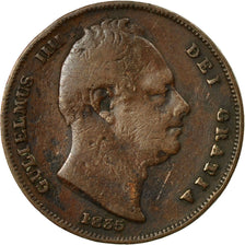 Coin, Great Britain, William IV, Farthing, 1835, VF(30-35), Copper, KM:705