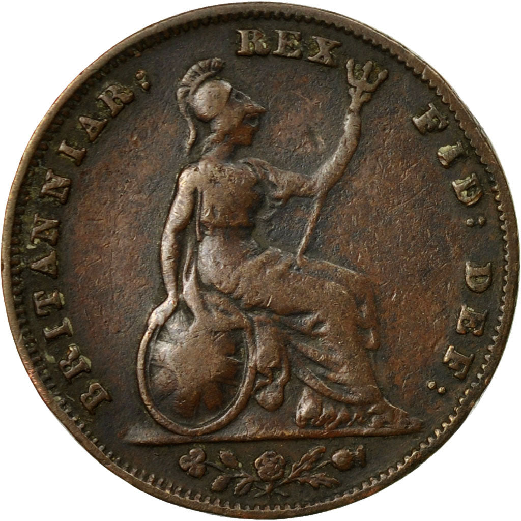 Coin, Great Britain, William IV, Farthing, 1835, VF(30-35), Copper, KM:705