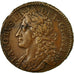 Coin, Ireland, 1/2 Crown, 1689, EF(40-45), Brass, KM:95