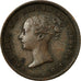 Coin, Great Britain, Victoria, 1/2 Farthing, 1844, EF(40-45), Copper, KM:738