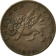 Coin, IONIAN ISLANDS, 2 Lepta, 1820, VF(30-35), Copper, KM:31