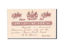 Biljet, Zuid Afrika, 1 Shilling, 1899-1902, NIEUW