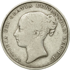Coin, Great Britain, Victoria, Shilling, 1855, VF(30-35), Silver, KM:734.1
