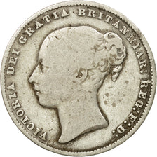 Coin, Great Britain, Victoria, Shilling, 1866, VF(20-25), Silver, KM:734.3